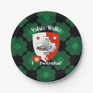 Schweiz Suisse Svizzera Svizra Switzerland Teller Paper Plate