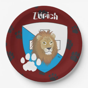 Schweiz Suisse Svizzera Zürich Switzerland Teller Paper Plate