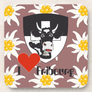 Schweiz Suisse Untersetzer Freiburg Fribourg Coaster