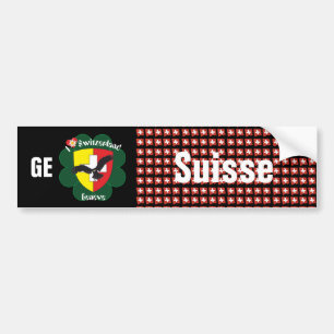 Schweiz Svizzera Suisse Genf Autoaufkleber Bumper Sticker