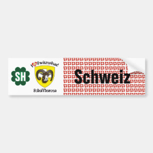 Schweiz Svizzera Suisse Schaffhausen Autoaufkleber Bumper Sticker