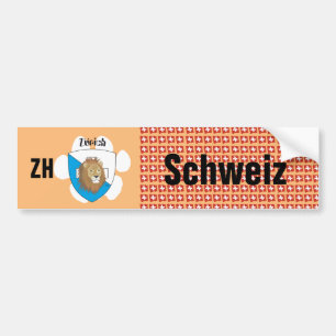 Schweiz Svizzera Suisse Zürich Autoaufkleber Bumper Sticker