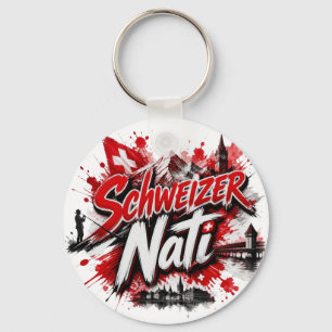 Schweizer Nati - the nickname of the Swiss nationa Key Ring