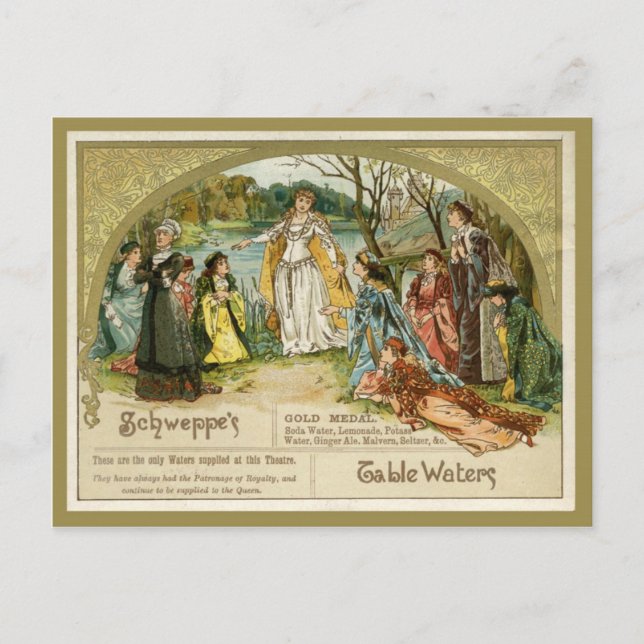 Schweppes Table Waters Postcard (Front)