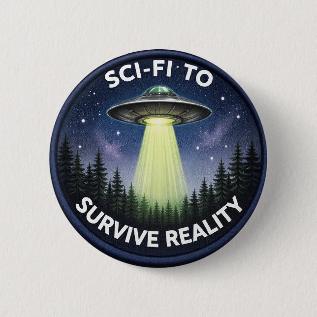 Sci-Fi 6 Cm Round Badge (Front)