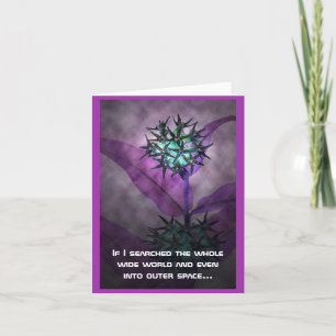 Sci Fi Alien Flower Appreciate You Note Card