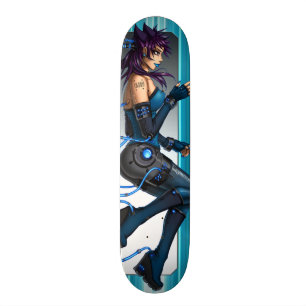 Sci-Fi Anime Girl Skateboard