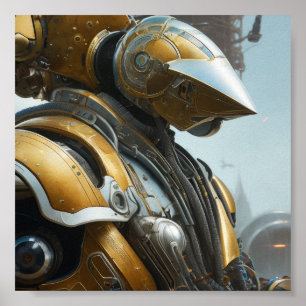 Sci Fi Battle Suit Poster