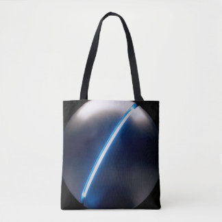Sci-fi black & white tote bag