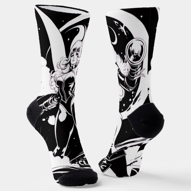 Sci-Fi Classic: Cyber Punk Socks (Angled)