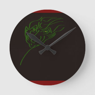 Sci-fi Creature Round Clock