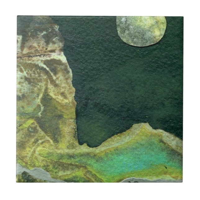 Sci-Fi - fantasy alien space planet worlds         Ceramic Tile (Front)