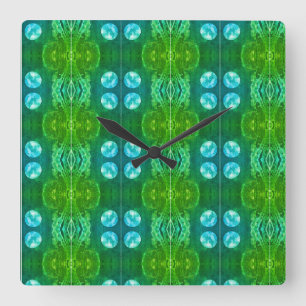 Sci-Fi - fantasy alien space planet worlds         Square Wall Clock