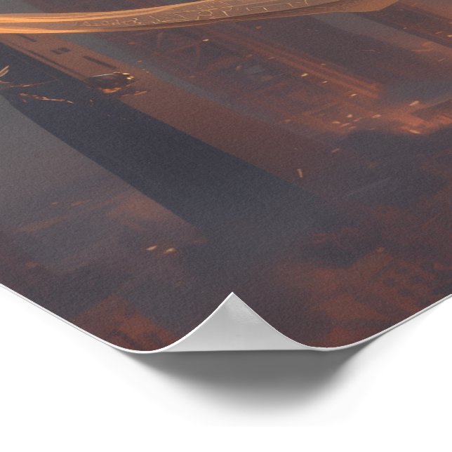 Sci Fi Fantasy Art: Overlord of the Last Horizon Poster (Corner)