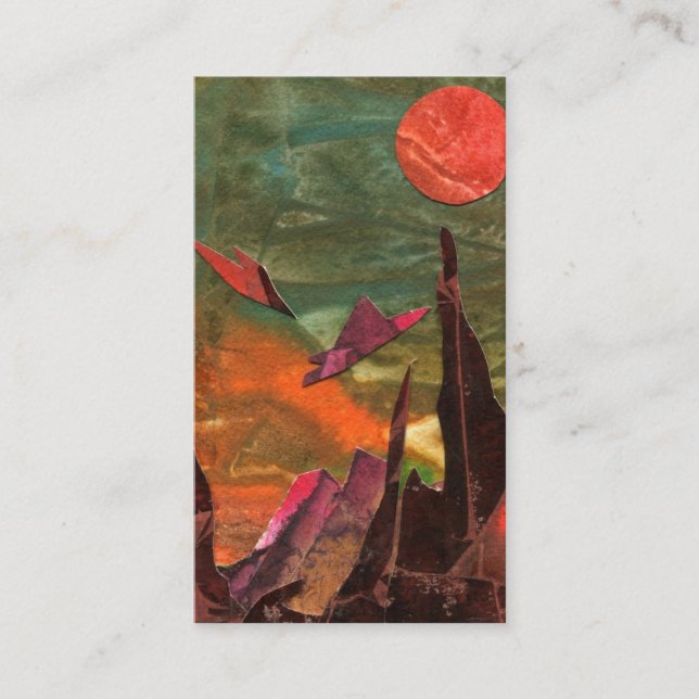 Sci-Fi "Fire Bird" alien life forms in flight Enclosure Card (Front)