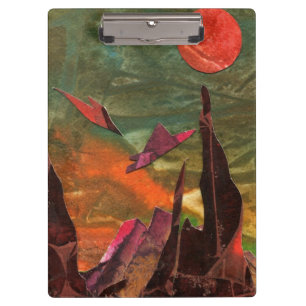 Sci-Fi "Fire Birds" alien life forms in flight Clipboard