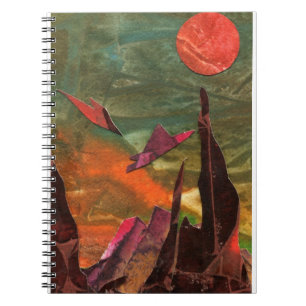 Sci-Fi "Fire Birds" alien life forms in flight Notebook