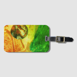 Sci-fi "Fire Birds" alien life forms in space Lug Luggage Tag