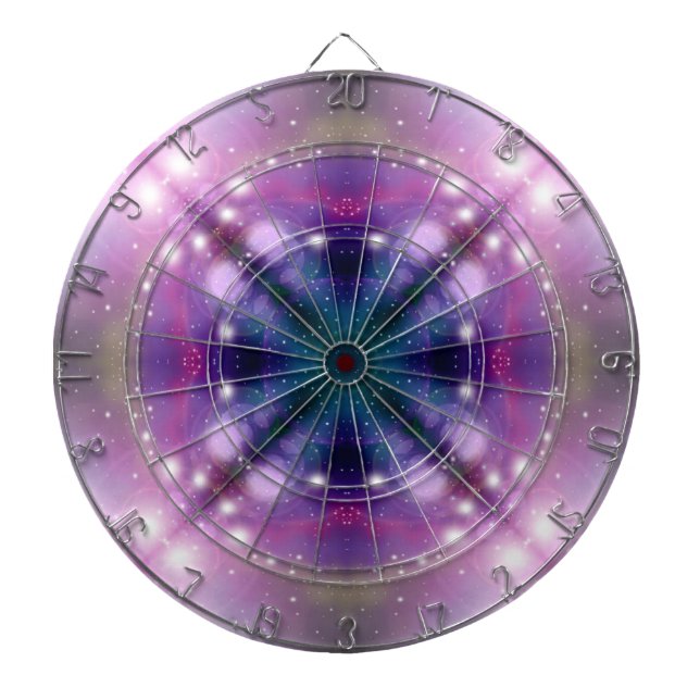 Sci-Fi Galaxy Light abstract art 4 Dartboard (Front)