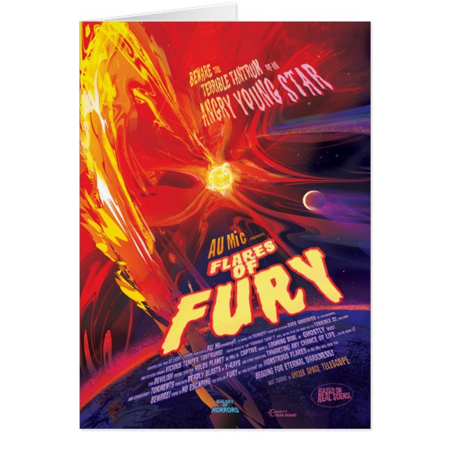 Sci-Fi Horror Movie Ad, Flares Of Fury (Front)