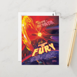Sci-Fi Horror Movie Ad, Flares Of Fury Postcard