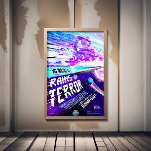 Sci-Fi Horror Movie Ad, Rains Of Terror Poster