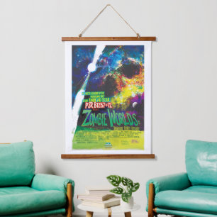 Sci-Fi Horror Movie Ad, Zombie Worlds Hanging Tapestry