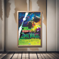 Sci-Fi Horror Movie Ad, Zombie Worlds