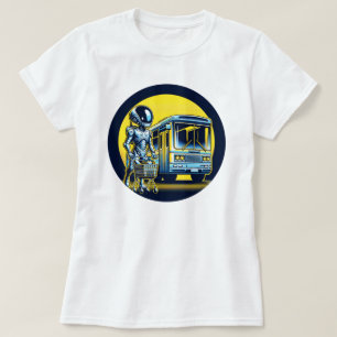 Sci-Fi in Daily Life - Funny Alien & Robot Design T-Shirt