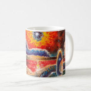 Sci Fi  Landscape Painting Coffee Mug