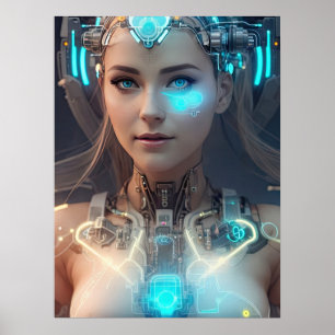 SCI-FI Lovely Cyborg Poster