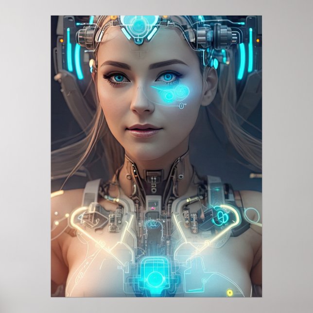 SCI-FI Lovely Cyborg Poster (Front)