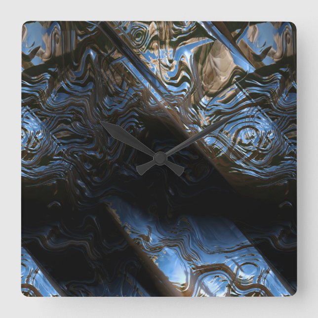 Sci-Fi Metal Art 2-1 Clock (Front)