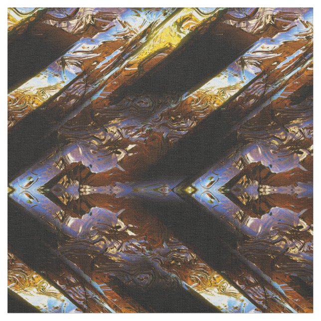 Sci-Fi Metal Art 2-3 Custom Fabric (Close Up)