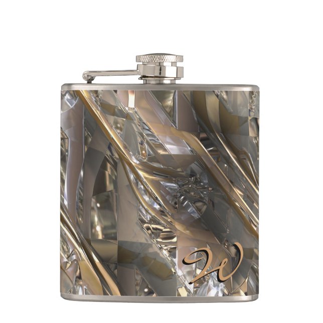 Sci-Fi Metal Art 2-7 Wrapped Flask (Front)