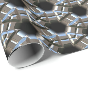 Sci-Fi Metal Pattern 2 Wrapping Paper