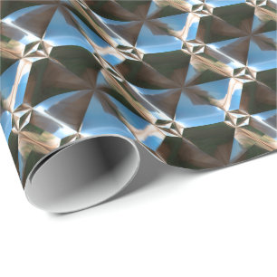 Sci-Fi Metal Pattern 7 Wrapping Paper Options