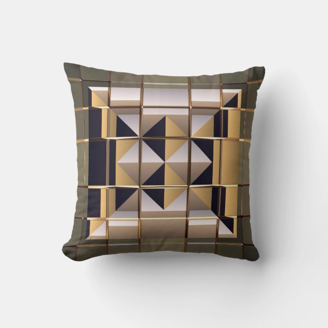 Sci-Fi Metal Patterns 6 Pillows Options (Front)
