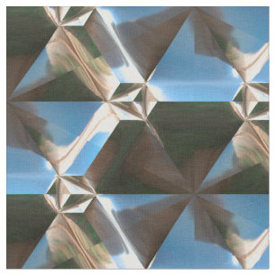 Sci-Fi Metal Patterns 7 Custom Fabric