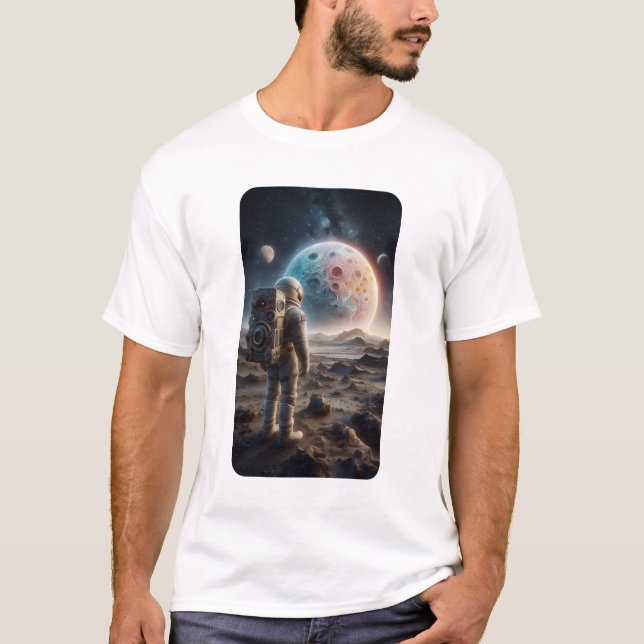 Sci-Fi Moonscape Vista T-Shirt (Front)
