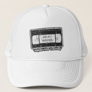 Sci-Fi-Movies Black & White Adjust your Tracking Trucker Hat