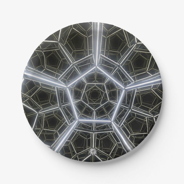 Sci-Fi Multi-Dimensional Paper Plate (Front)