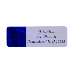 Sci-Fi Neon Circuits Return Address Label