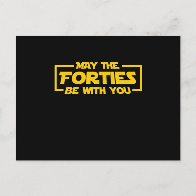 Sci Fi Nerd Galaxy Geek 40 Years Old 1980s Baby Ma Postcard (Front)