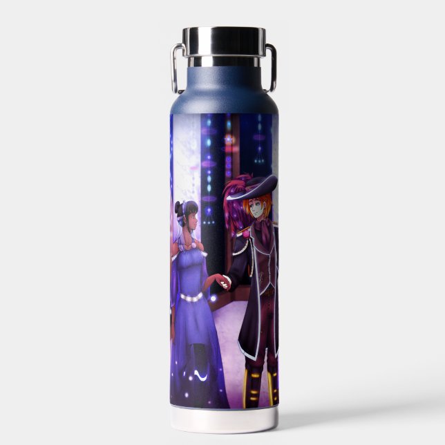 Sci Fi Prom Date Water Bottle (Front)