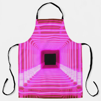 Sci-Fi Retro 3D: Pop Art Illustration Apron