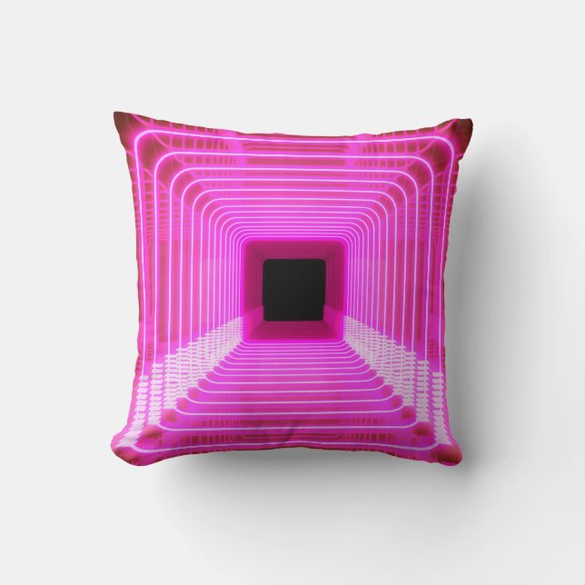 Sci-Fi Retro 3D: Pop Art Illustration Cushion (Front)