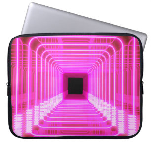Sci-Fi Retro 3D: Pop Art Illustration Laptop Sleeve