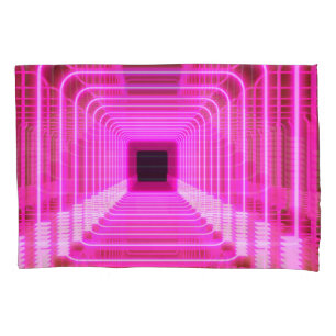 Sci-Fi Retro 3D: Pop Art Illustration Pillowcase