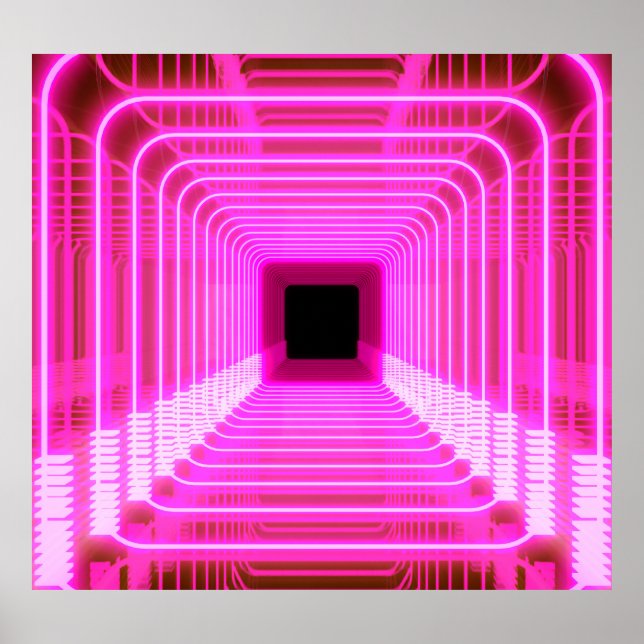 Sci-Fi Retro 3D: Pop Art Illustration Poster (Front)